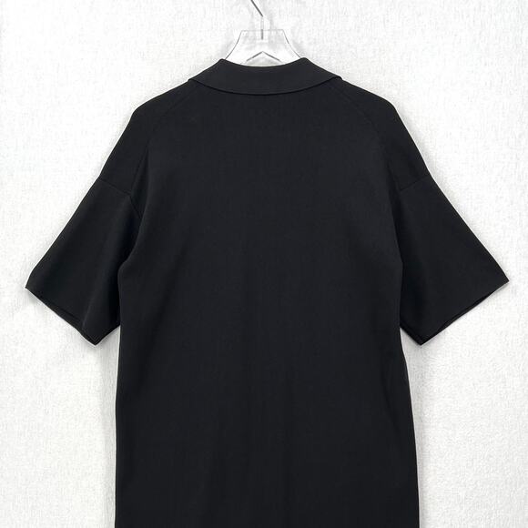 COS Knitted Polo Dress Womens XS Black Short Sleeve Collared Short Mini - Picture 6 of 13